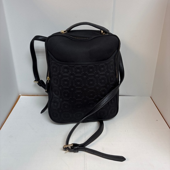 Tory Burch Handbags - Tory Burch Women's Embossed Black Neoprene Backpack